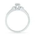 thumbnail image 3 of Sterling Silver Round White Diamond Fashion Ring (0.10 CTTW), 3 of 4