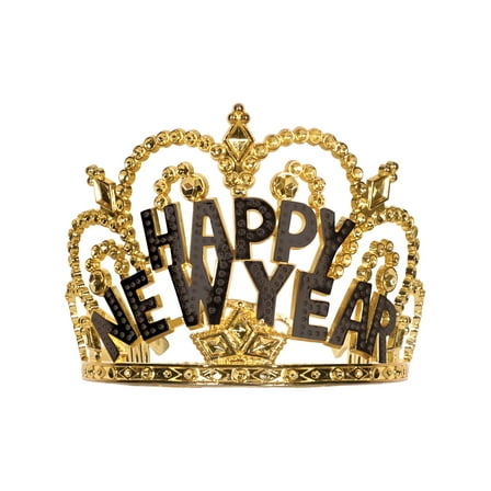 Plastic Happy New Year Tiara, (2/Pkg)