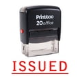 thumbnail image 2 of Printtoo ISSUED Self Inking Rubber Stamp Office Stationary Stamp-Red, 2 of 2