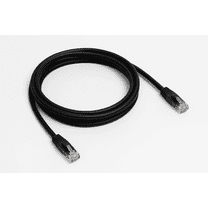 Sanoxy 14ft Cat5e UTP Ethernet Patch Cable – Snagless, 24AWG Bare Copper, Black