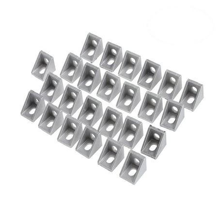 

25Pcs 2020 Corner Bracket for 20mm Aluminum Extrusion (Dull Polish)