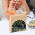 thumbnail image 3 of Yayeee Napkin Holder for Table Kitchen Paper Tissue Organization, Green Forest Scene, 3 of 8