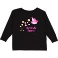 thumbnail image 3 of Inktastic I Love My Daddy Girls Long Sleeve Toddler T-Shirt, 3 of 5