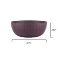 thumbnail image 5 of Mainstays - Purple Round Plastic Cereal Bowl, Interwoven Braided Etched, 38-Ounce, 5 of 6
