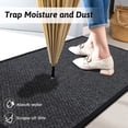 thumbnail image 6 of GALMAXS7 Kitchen Rug Absorbent Rubber backed Kitchen Mat Gray Woven Floor Mat for Cooking 20" x 32", 6 of 6