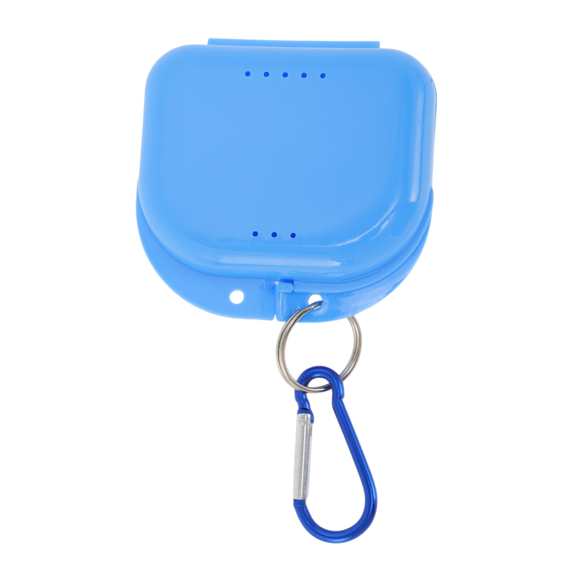 Unique Bargains Compact Braces Box with Buckle 1 Pc Blue