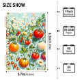 thumbnail image 2 of FORMRS 1-Subject Spiral Notebook 8" x 5" College Ruled 60 Refillable Sheet A5 Hard Cover, Green Floral Tomatoes, 2 of 7