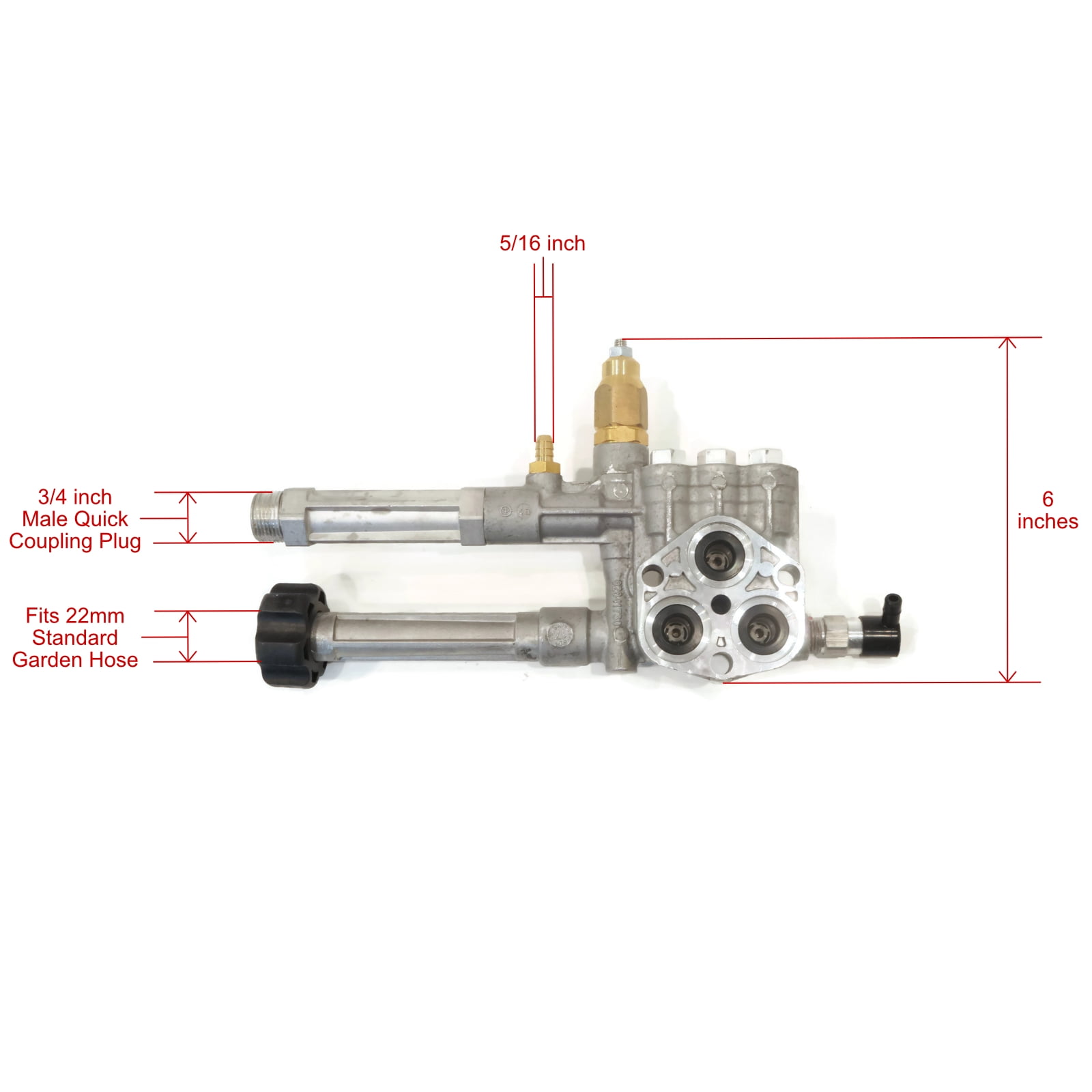 The ROP Shop Genuine OEM Annovi Reverberi Complete Pump Head Assembly for SRMW1.9G26, SRMW2.2G26-EZ