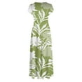 thumbnail image 5 of Robe d'Été pour Femmes 2024 Grande Taille Col Rond Manches Courtes Imprimé Quotidien Décontracté Vintage Bohème Maxi Robe Liquidation Moins de 10!, 5 of 5