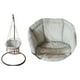 thumbnail image 3 of Cojín para Asiento de Silla Columpio, Hamaca Mecedora para Jardín, Almohadillas para Cuna, Silla Colgante de Mimbre con Forma de Lágrima, Cubierta de Gris 60x60x45cm DYNWAVEMX cojín del asiento, 3 of 8