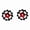 Black and Red, variant on Riousery 2pcs Aluminum Alloy 11T CNC Jockey Wheel Rear Derailleur Pulley For Mountain Bike Solid Red Color Smooth Bearing Accessory (1.69 in / 4.3 cm)