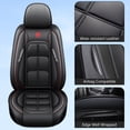 thumbnail image 2 of OTOEZ Diamond Pattern Leather Car Seat Covers, Full Coverage 5-Seat Set, Universal Fit for Cars SUVs Trucks, Waterproof & Airbag Compatible, 2 of 6