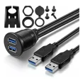 thumbnail image 1 of Cable De Extensión Para Salpicadero De Coche, Doble Usb 3.0,, 1 of 8