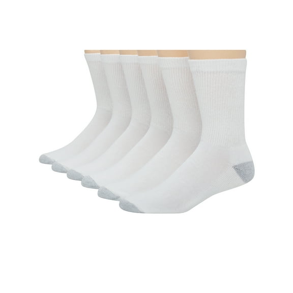 Men's ComfortSoft Cushion Crew Socks, 6 Pack
