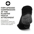 thumbnail image 4 of Feetures Plantar Fasciitis Relief Sock Light Cushion No Show Tab - Targeted Compression Sock for Women & Men - M, Black (1 Pair), 4 of 6
