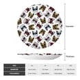 thumbnail image 2 of Cauagu Bulldog Sunglasses Face Print Bone China Decorative Plate, Wall Mount Plate Holiday Decor Decorative Ceramic Plates with Stand Elegant Household Plates Decorative-6in, 2 of 6