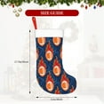 thumbnail image 4 of Bingfone American Football and Fire Flames Print Personalized Christmas Stocking - Snowman Design Large 18 inch,Family Holiday Season Decor, 4 of 7