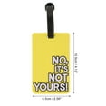 thumbnail image 2 of Unique Bargains 1 Pc Letter Pattern Luggage Tag for Travelling Yellow, 2 of 4