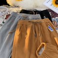 thumbnail image 3 of Pantalones deportivos cómodos y relajados para hombres y mujeres, pantalones de chándal de cintura elástica con cordón, opciones multicolores, 3 of 5