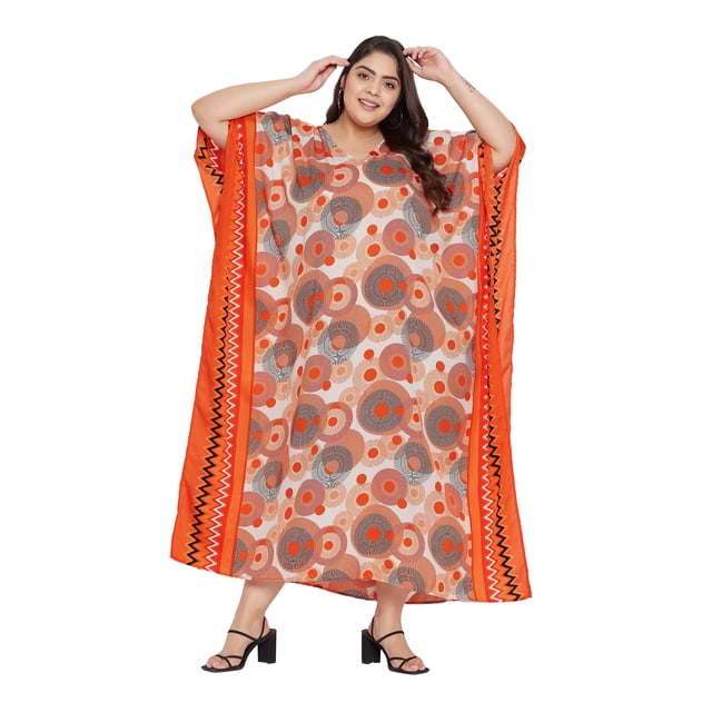 Caftans pour Femmes Longue Maxi Grande Taille Robe Caftans Manches 3/4 Robes pour Dames Filles en Ligne