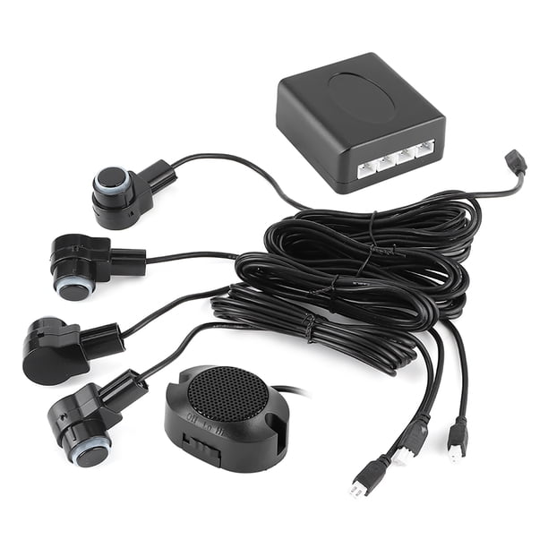 Sistema inteligente de asistencia para estacionamiento, sonda de 4 sensores, Radar de marcha atrás automático para coche, kit de alerta de zumbador de 65dB