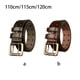 thumbnail image 5 of Cinturón de cuero Inteprter para hombre lujo retro color café 150cm, 5 of 6