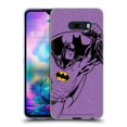 thumbnail image 1 of Head Case Designs Officially Licensed Batman DC Comics Logos Purple Soft Gel Case Compatible with LG LG G8X ThinQ, 1 of 7