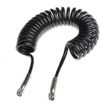 NANMELX Black PU Recoil Air Hose Spring Tube for Compressor Air Tool Kink Resistant