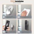 thumbnail image 3 of 4Pcs Magnetic Remote Control Holder Wall Mount Self-Adhesive Fan TV Remote Organizer, 3 of 5