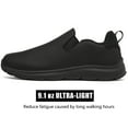 thumbnail image 5 of ulogu Women Men's Slip Resistant Shoes Fashionable Chef Restaurant Work Shoes for Women Waterproof Oilproof Non Slip Breathable Sneakers for Men(Men Size 6, Black), 5 of 8