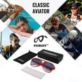 thumbnail image 3 of Fashion Vintage Retro 70s Plastic Aviator Sunglasses Women Men Classic Large Squared Frame, 3 of 14