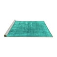 thumbnail image 2 of Ahgly Company Machine Washable Indoor Rectangle Persian Turquoise Blue Traditional Area Rugs, 4' x 6', 2 of 4