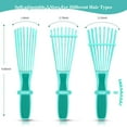 thumbnail image 2 of Detangling Hair Brush Wide Tooth Comb Set for Black Natural Curly Wet Dry Thick Long Hair Afro American Type 3a-4c, Comfortable Grip Easy to Clean, 2 of 7