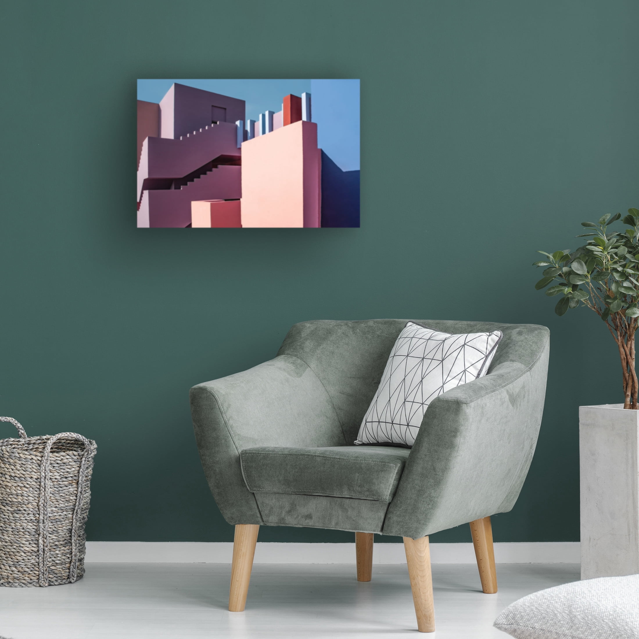 Trademark Fine Art Linda Wride Muralla Roja 9 Canvas Wall Art