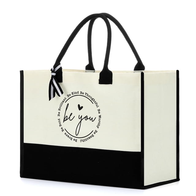Bolso Tote FORBIDDEN PAPER Be You Inspirador Bolsa de Playa para Mujer