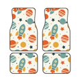 thumbnail image 1 of LAKIMCT White Space Elements Car Mats, Neoprene Front Rear Floor Mats for Cars, Waterproof Anti-Slip Car Floor Mats Full Set, Universal(4 Pcs), 1 of 6