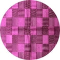 thumbnail image 1 of Ahgly Company Indoor Round Oriental Pink Industrial Area Rugs, 8' Round, 1 of 4