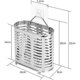 thumbnail image 2 of ZHAOCHENG Soporte de acero inoxidable para palillos, vajilla, escurridor de cubiertos, 2 of 3