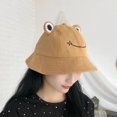 thumbnail image 3 of Sombrero de pescador de rana para mujer, gorra de Panamá Lisa para exteriores, senderismo, playa, pesca, protector solar, 2023, 3 of 4