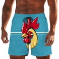 thumbnail image 2 of NTACZA Mens Shorts Hawaiian Board Quick Dry Swim Trunks Graphic Stretch No Liner Swim Bottoms for Men L, 2 of 8