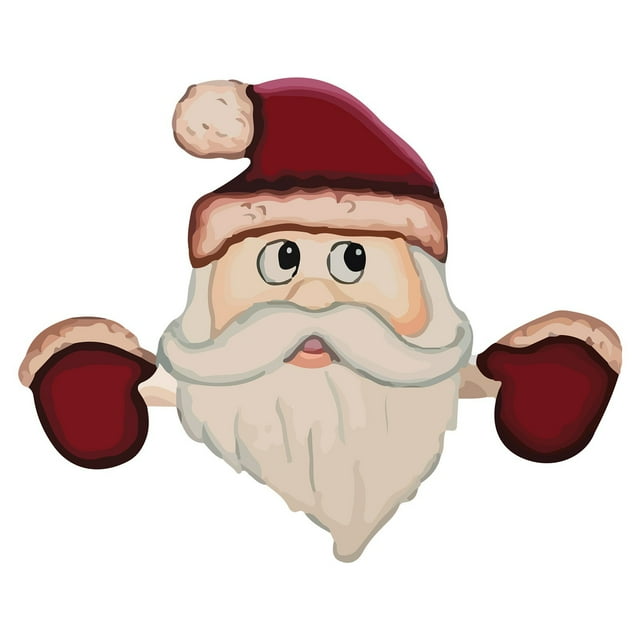 Adornos Navideños Papá Noel Rojo Valla Mirón Valla Exterior Decoración Para El Hogar