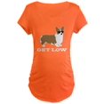 thumbnail image 1 of CafePress - Get Low Corgi - Maternity Dark T-Shirt, 1 of 1