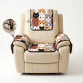 thumbnail image 2 of TSOVTHRID Cat Print Non Slip Recliner Chair Covers, Reclining Chair Armrest Cover with Storage Pockets, Washable Comfy Recliner Couch Slipcovers for Home, 2 of 7