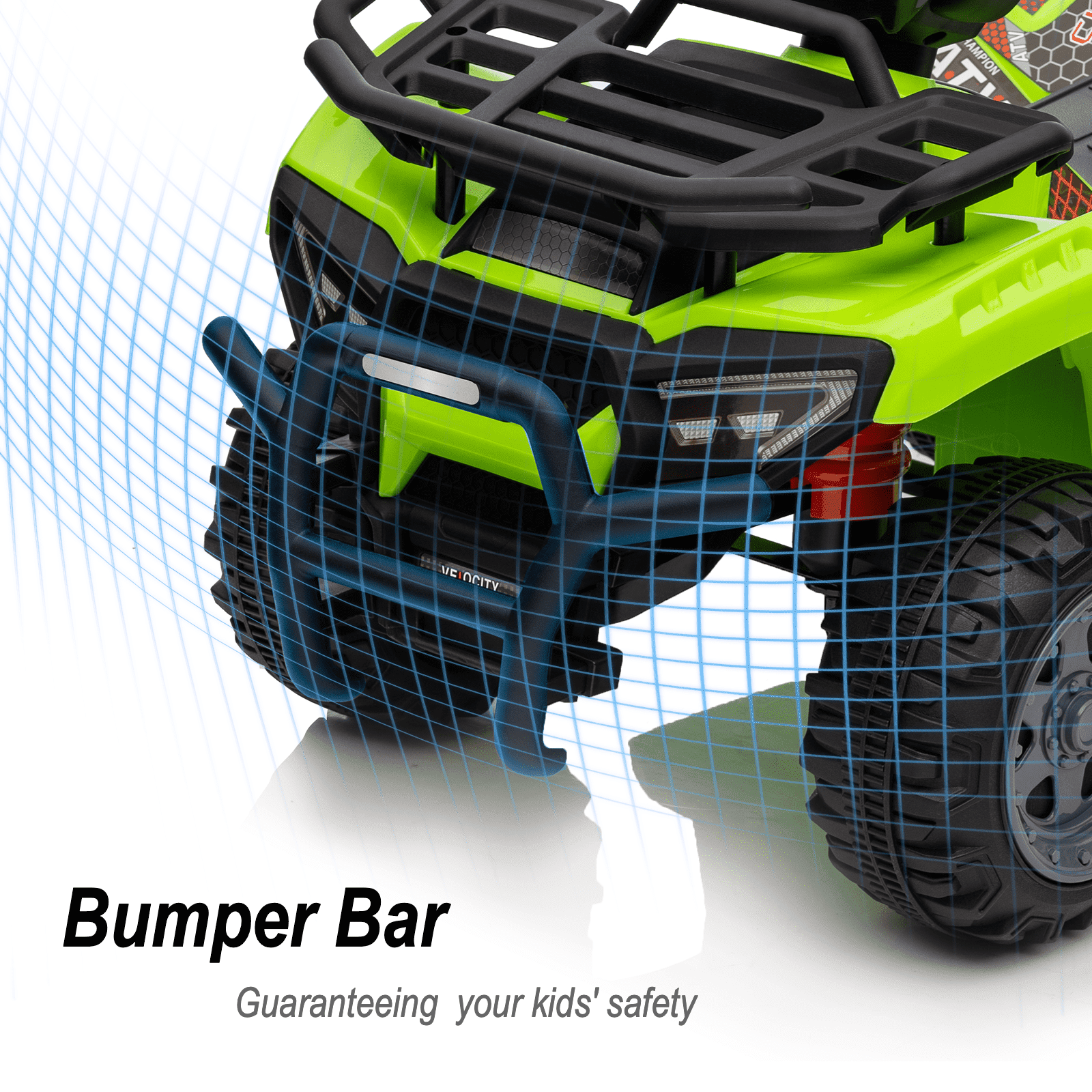 Hikiddo 6V Ride-on Toy for Toddlers, Kids ATV 4 Wheeler for 1-3 Boys & Girls with Music - Green