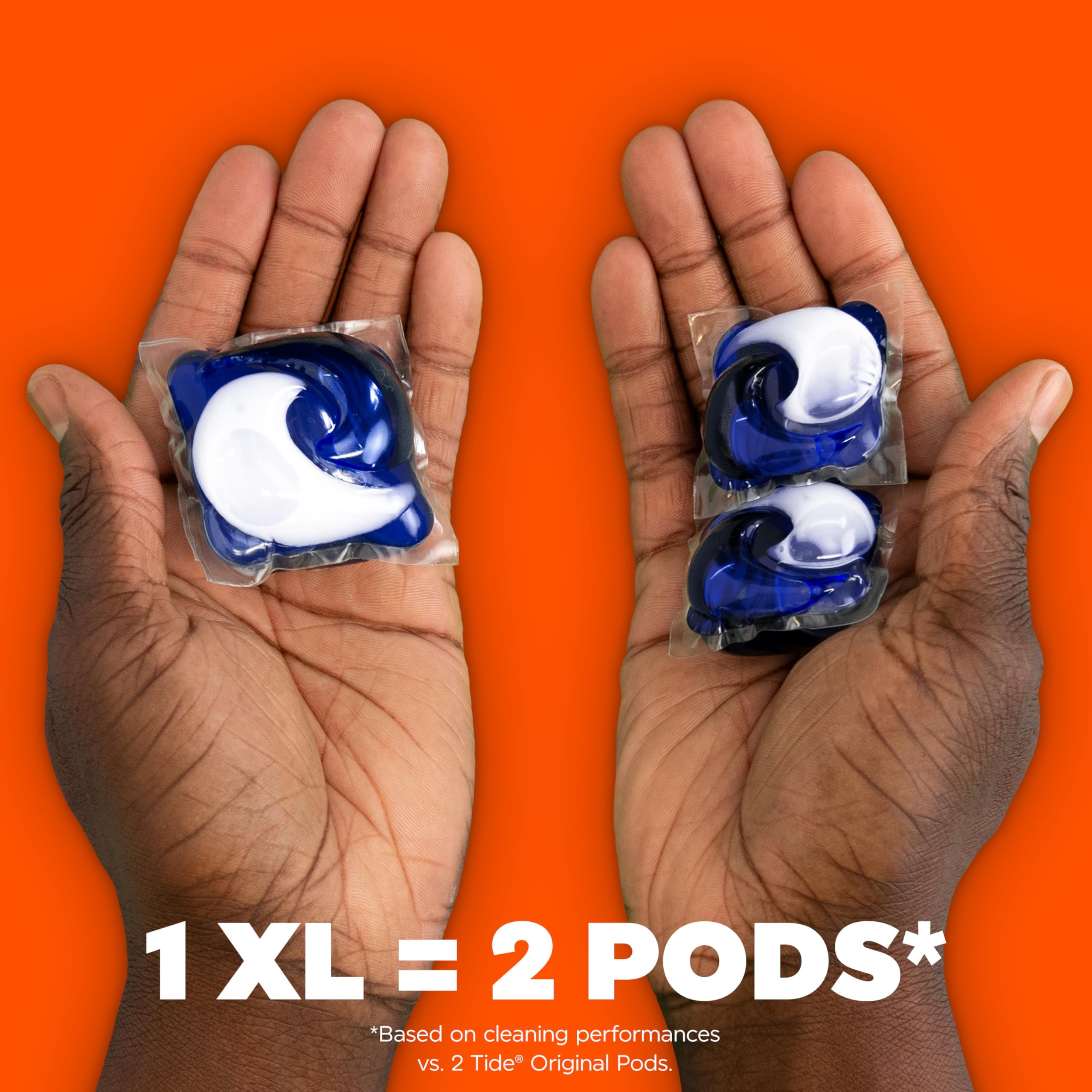 Tide Power PODS Plus Ultra OXI White and Bright Laundry Detergent, 45 Count, Advanced Stain Removal and Whitening Power