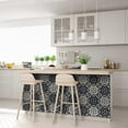 thumbnail image 2 of Mi Alma Black and White Tile Stickers Peel and Stick Tile Stickers 24 PC Set backsplash Tile Decals Bathroom & Kitchen Vinyl Wall Decals Just Peel Stick Home Decor (Stars, 5x5 Inch), 2 of 11
