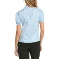 thumbnail image 2 of Gracia womens  Embroidered Blouse, s, Blue, 2 of 3