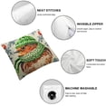 thumbnail image 4 of SHANXI Christmas Pillow Covers Decorative Wreath Animals Pillow Cases Cushion Cover Lovely 22x22in, 4 of 5