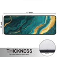 thumbnail image 5 of Kitchen Rugs Sets Of 2,Teal and Gold Marble Wavy Veins Pattern Anti Fatigue Kitchen Mat Rugs Non Slip Washable,Decorative Kitchen Floor Mats for Kitchen,Sink,Laundry,17"x47"+17"x47", 5 of 5