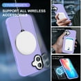 thumbnail image 7 of ELEHOLD Case for iPhone 16, Military-Grade Translucent Case with Magnetic O-Ring Stand [Compatible with MagSafe Accessory],Lightpurple, 7 of 7
